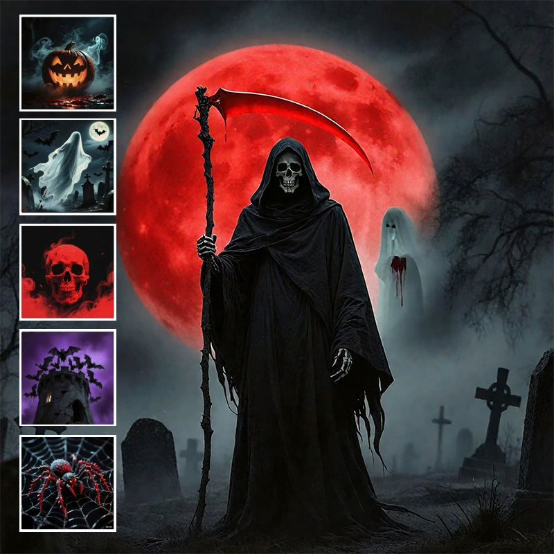 Home Cinema Led Projector - USB Halloween-projectorlamp, verwisselbare dia's LED-projectielamp met