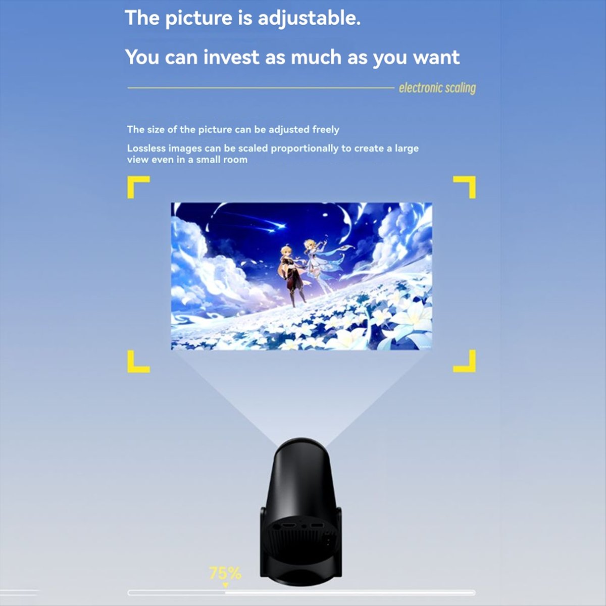 Home Cinema Quad - 1080P-projector voor Android12 WiFi 6 120ANSI