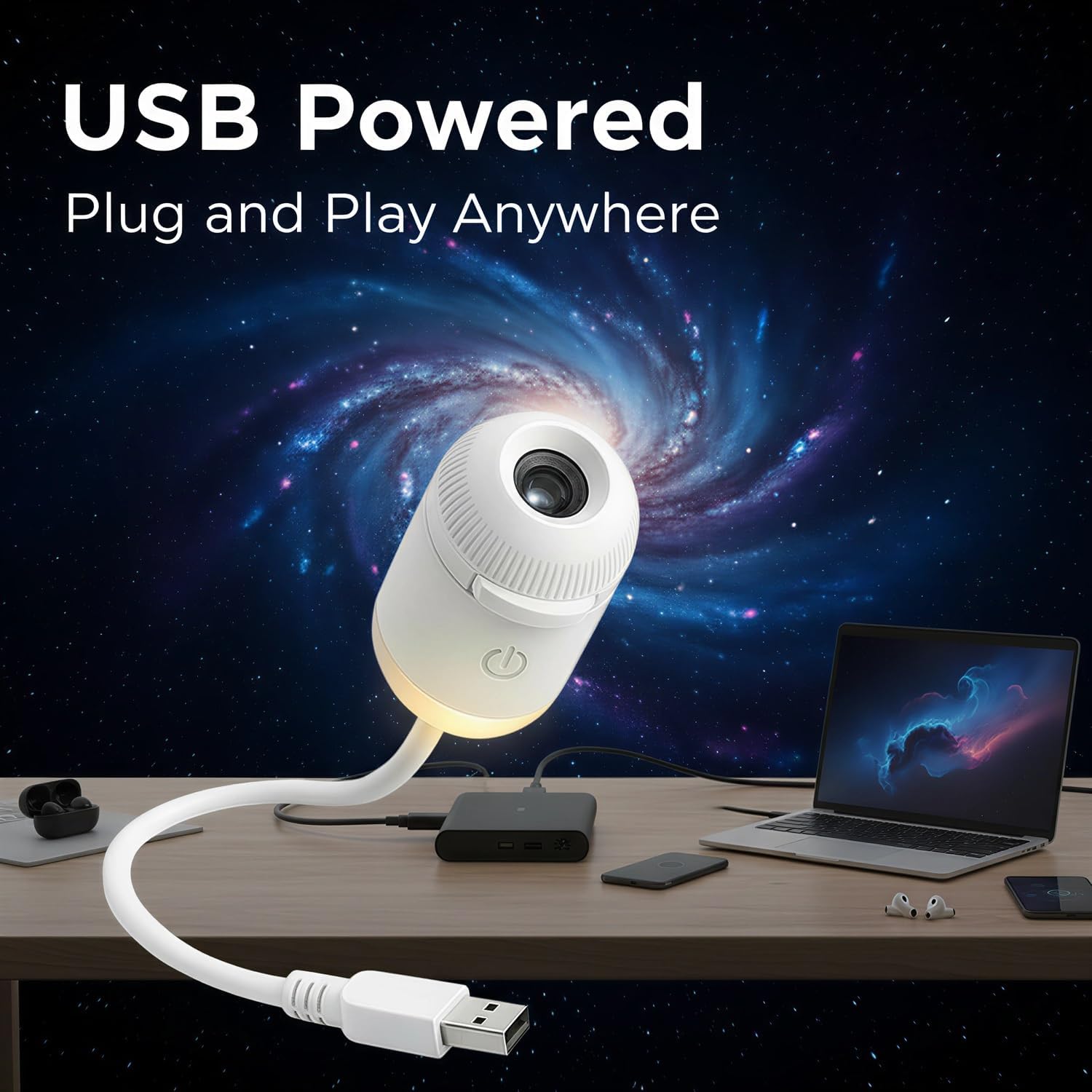 Home Cinema Led Projector - Galaxy Projector Nachtlampje, Sterrenprojector USB LED