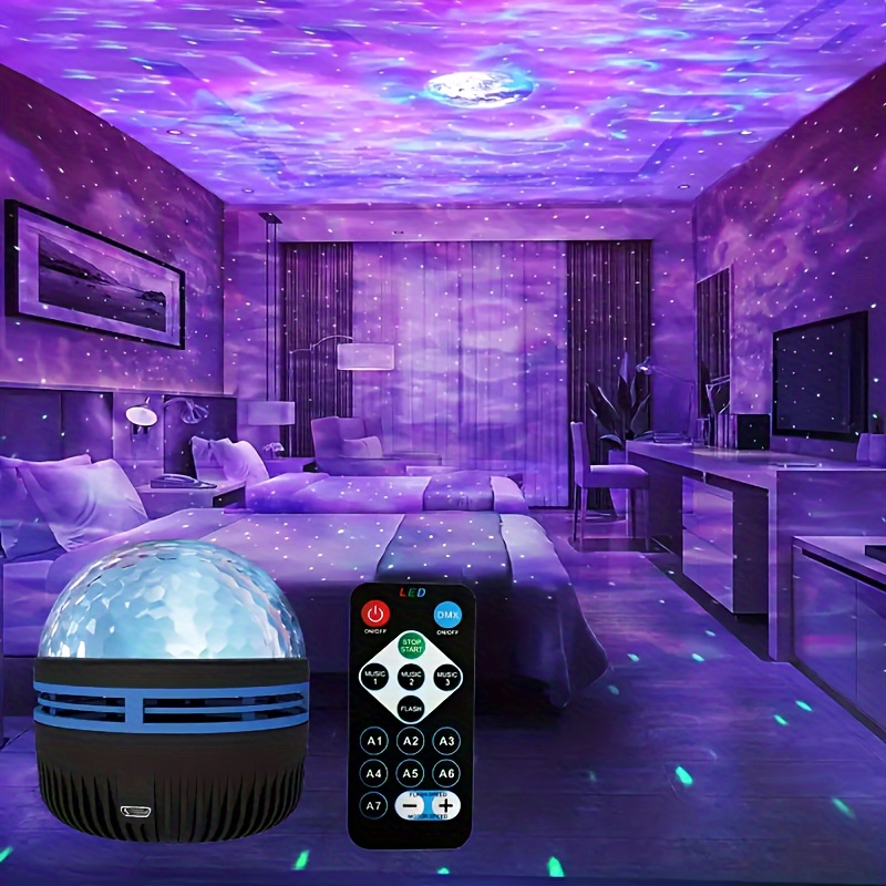 Home Cinema Led Projector - LED Waterrimpelprojector Licht Sfeer Roterende projectielamp