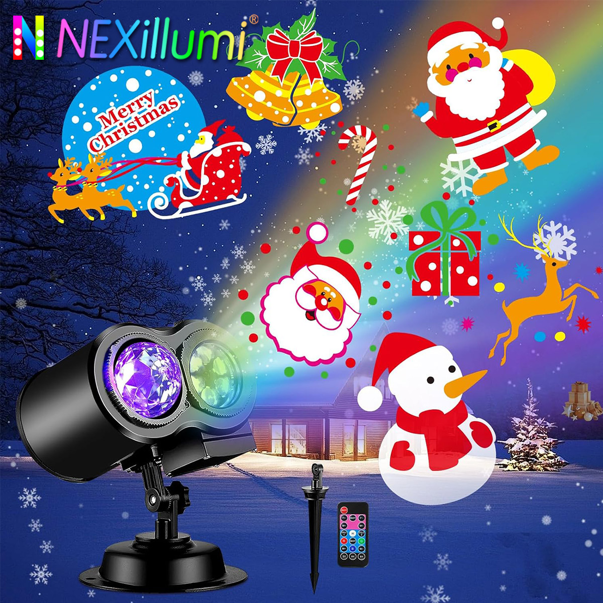 Home Cinema Led Projector - Halloween Kerst Outdoor Projector Verlichting, Waterdichte