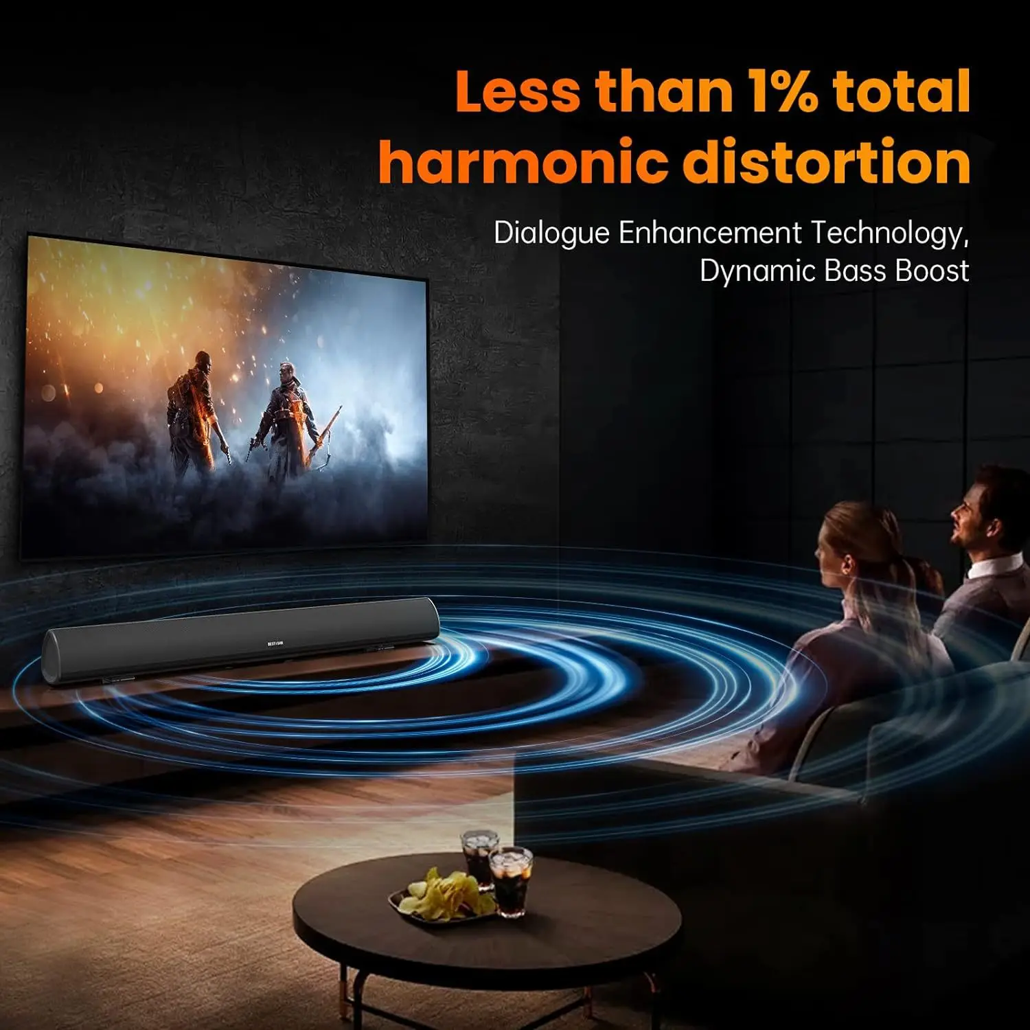 Krachtige tv-soundbar Bekabeld - Home Cinema Center recensie en prijs