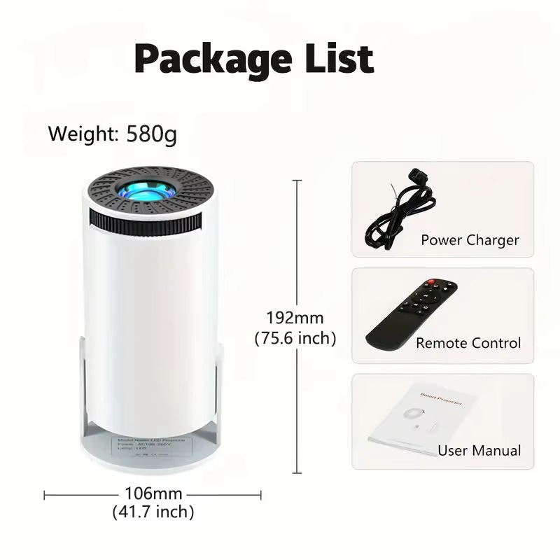 Hot Smart TV Android Ondersteu - Home Cinema Led Projector recensie en prijs