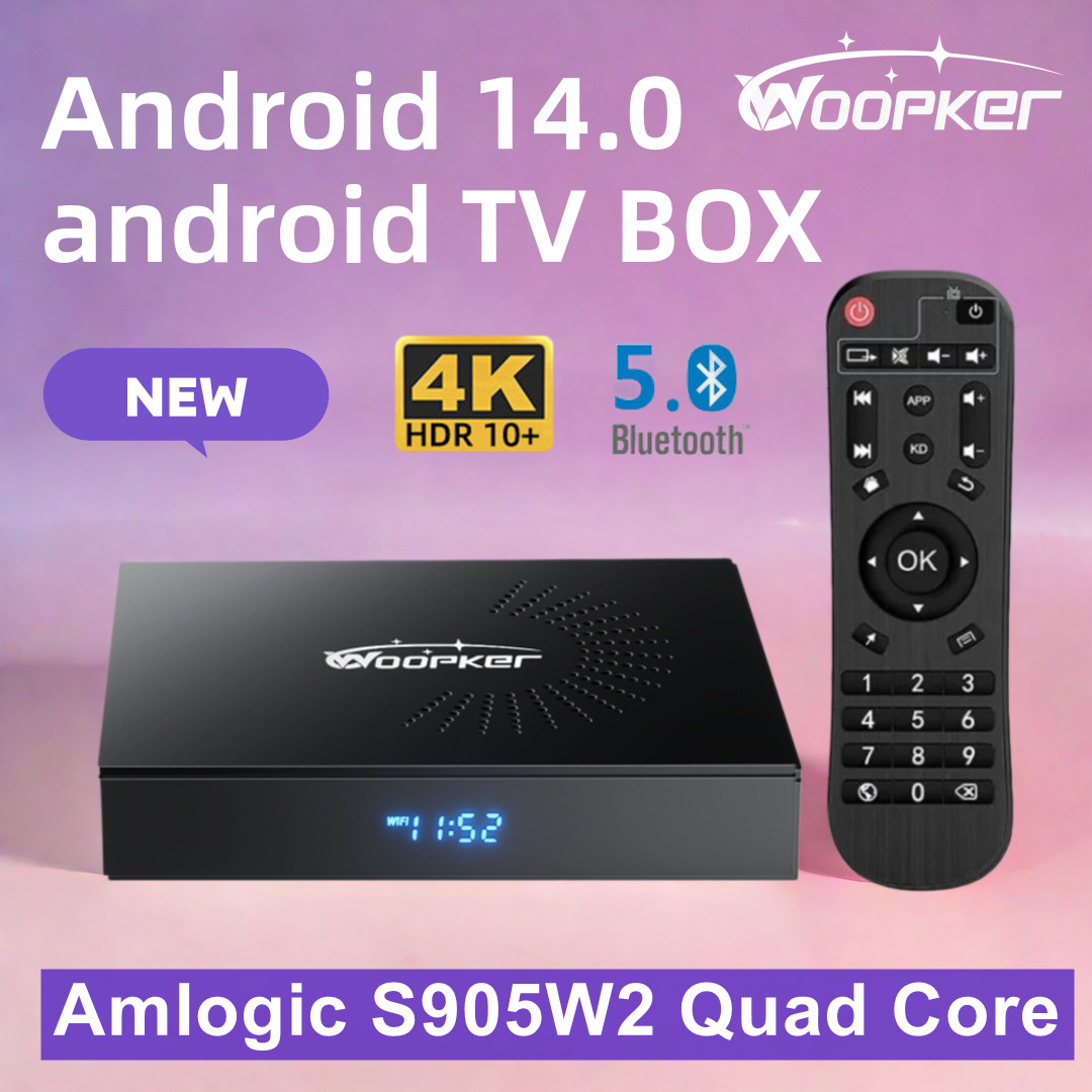 Woopker KW2 Android 14 TV Box  - Home Cinema Google recensie en prijs