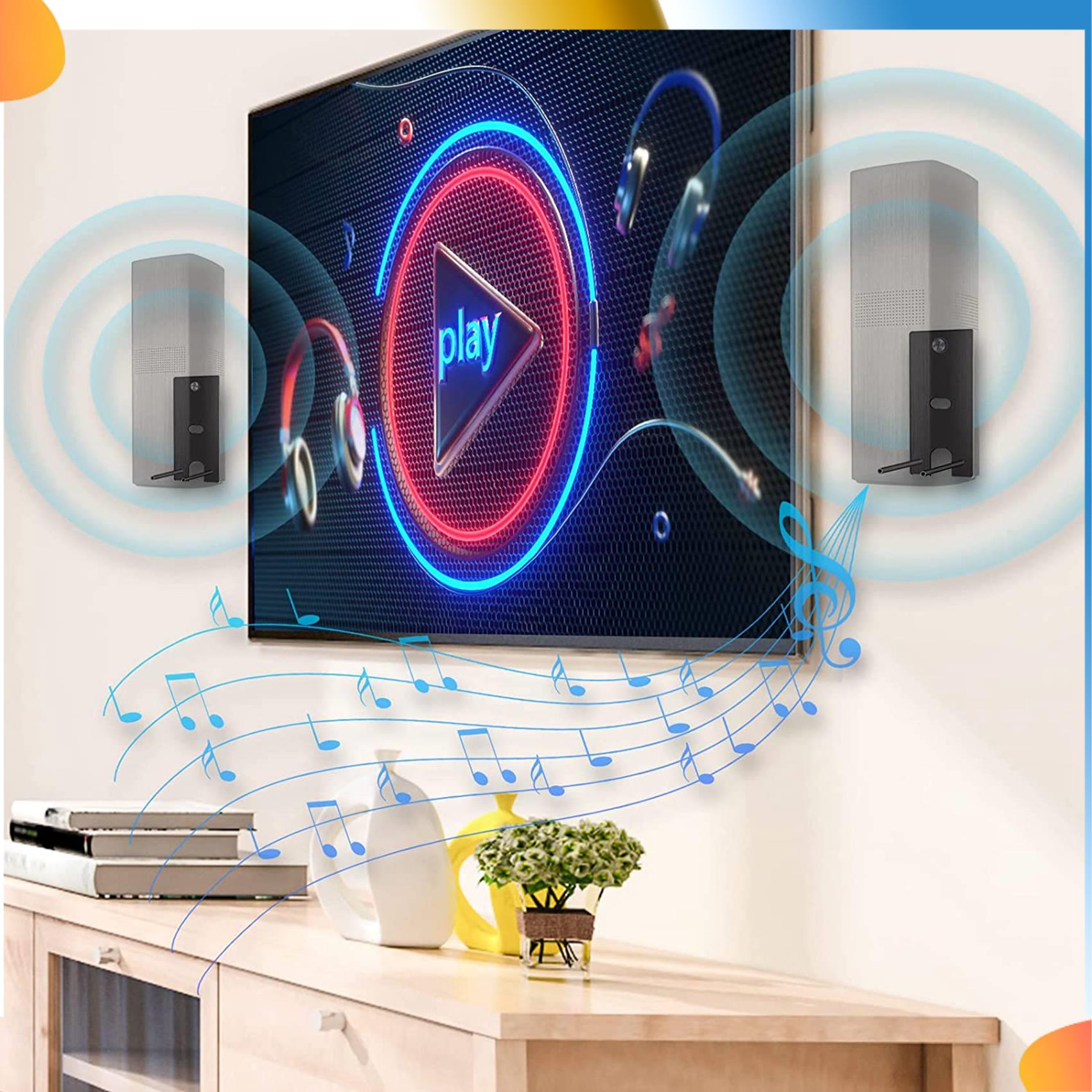 B48A 4X Stalen Zwarte Muurbeug - Wall Mount Speaker recensie en prijs