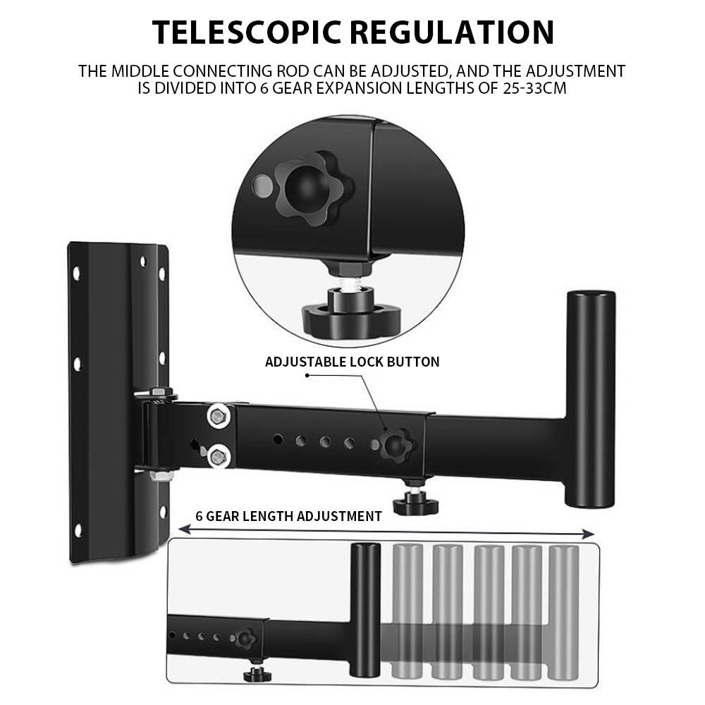 1 paar luidsprekerwandbeugels  - Wall Mount Speaker recensie en prijs