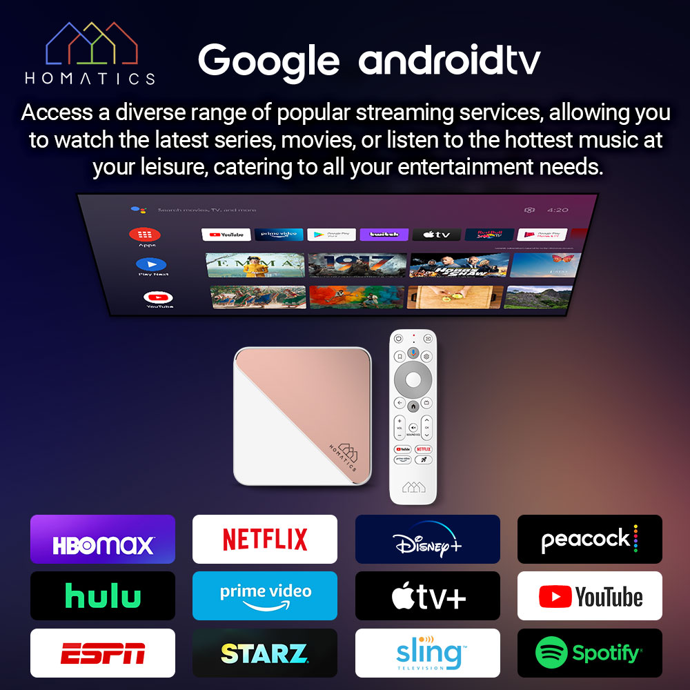 HOMATICS Box R 4K Plus TV Box  - Home Cinema Google recensie en prijs