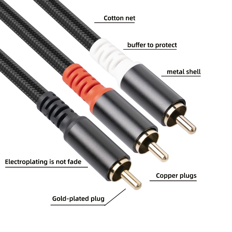 1/2/3M 1 RCA Male Naar 2 RCA M - Home Cinema Equipment recensie en prijs