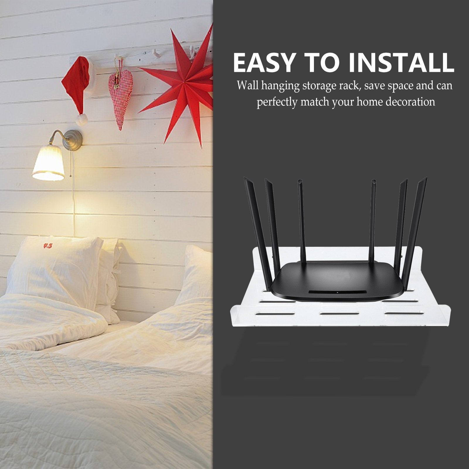 1Set Router Opbergrek Wandmont - Wall Mount Speaker recensie en prijs