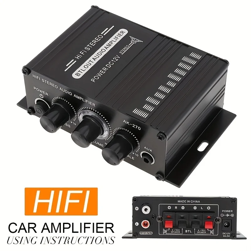 AK-270 400W Mini Eindversterke - Home Cinema Equipment recensie en prijs