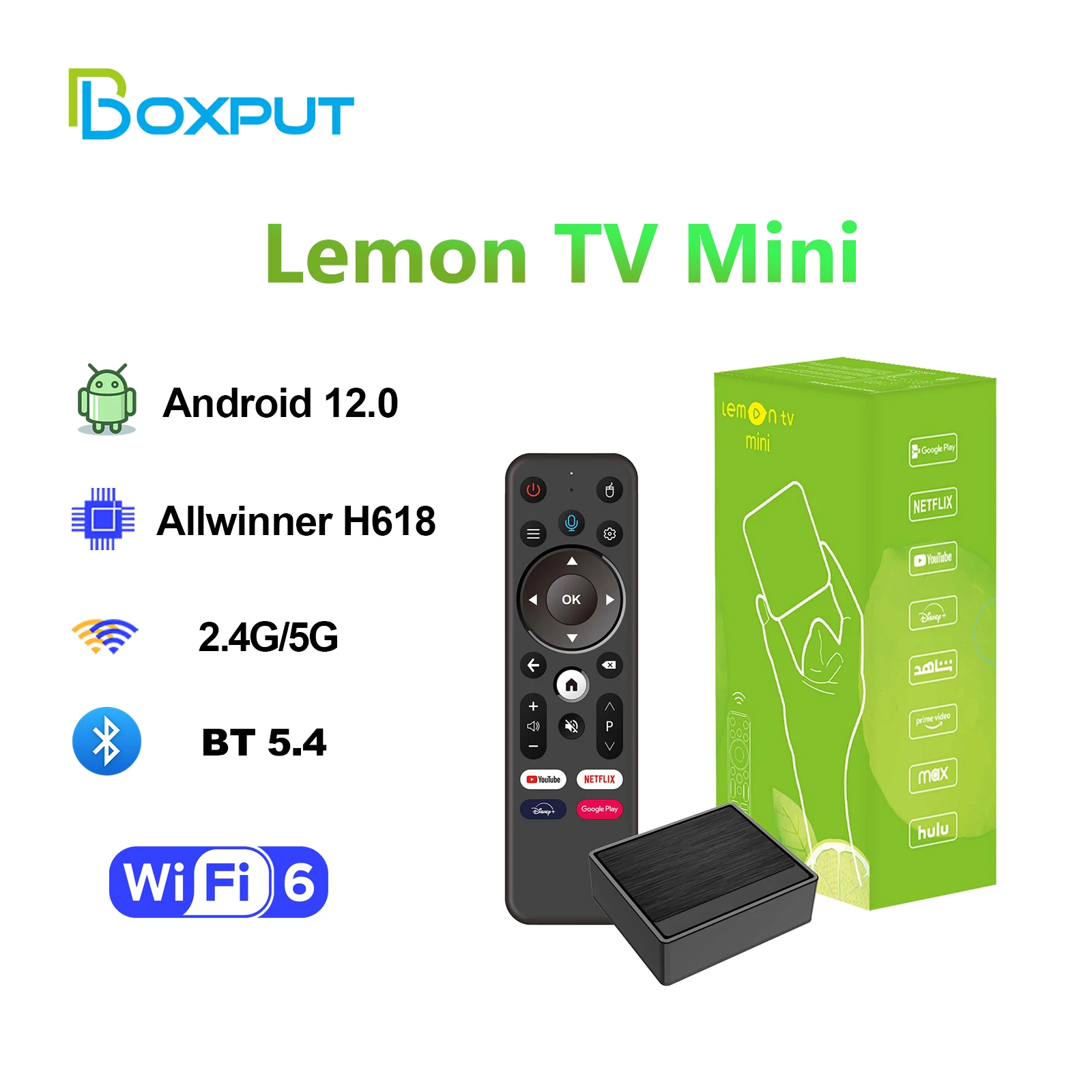 BOXPUT Lemon Mini TV Box Andro - Home Cinema Google recensie en prijs