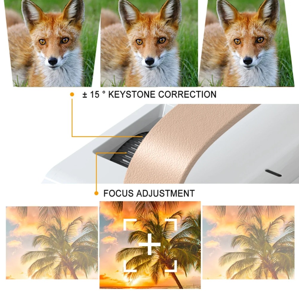 Draagbare slimme 4K-projector  - Home Cinema Led Projector recensie en prijs